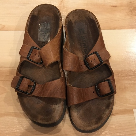 Mephisto Shoes | Mephisto Double Strap Leather Sandals | Poshmark